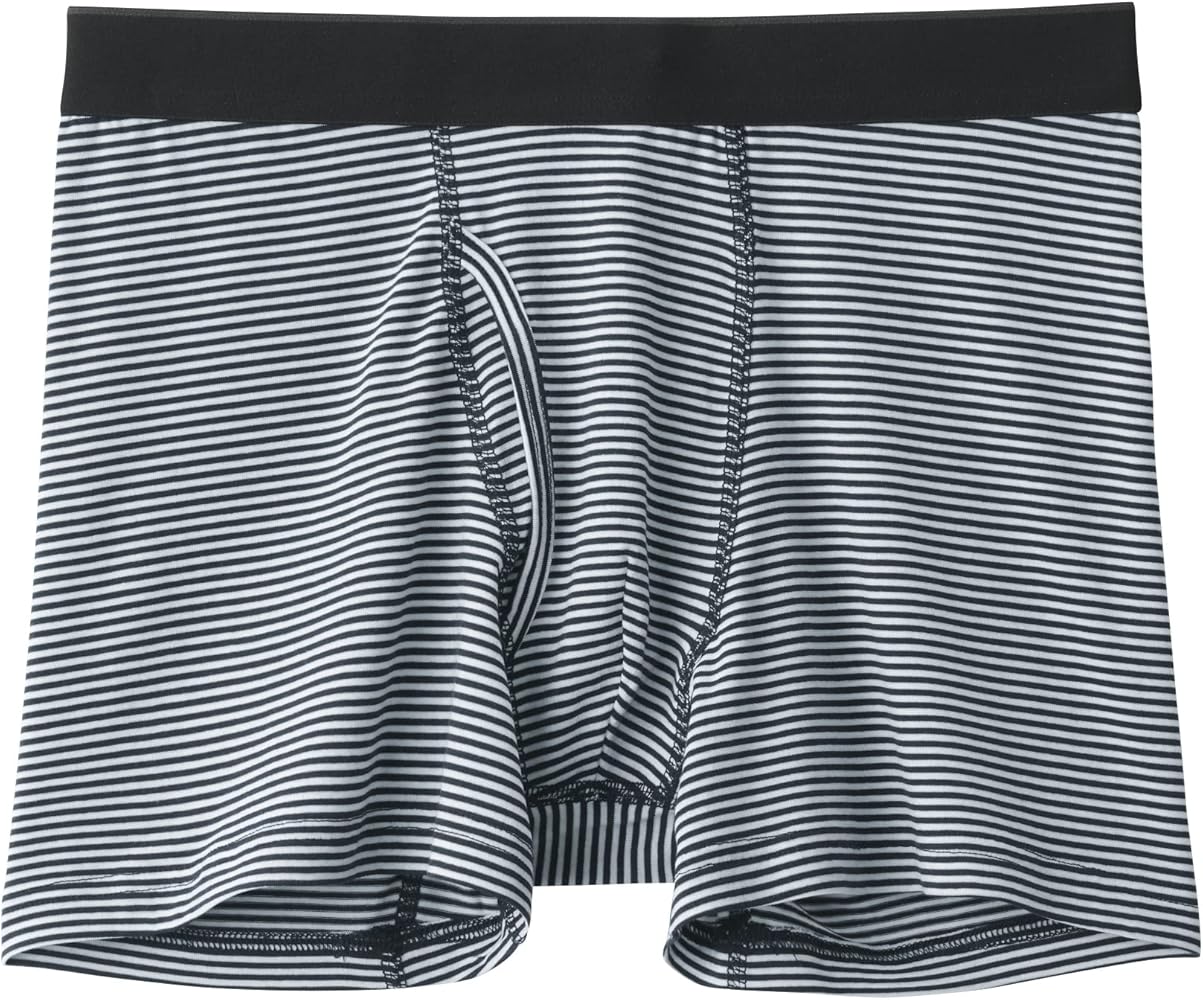 Amazon | 無印良品 なめらか 前開きボクサーパンツ FAG38A3S ダーク